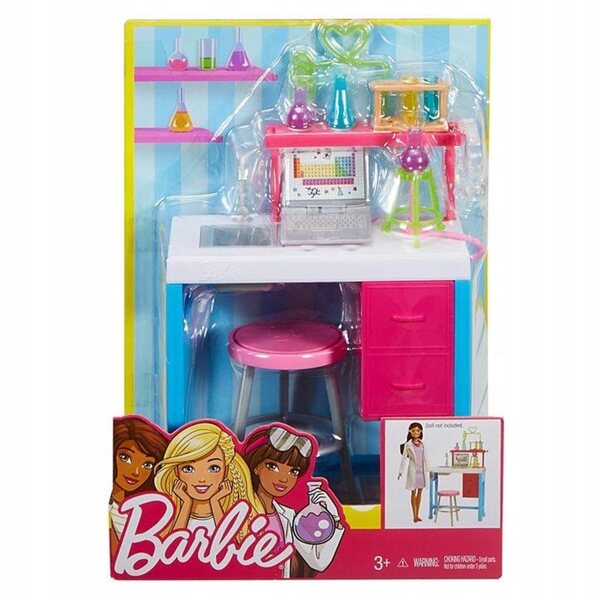 Barbie Wissenschaftslabor-Möbelset – Lernspielzeug ab 3 Jahren