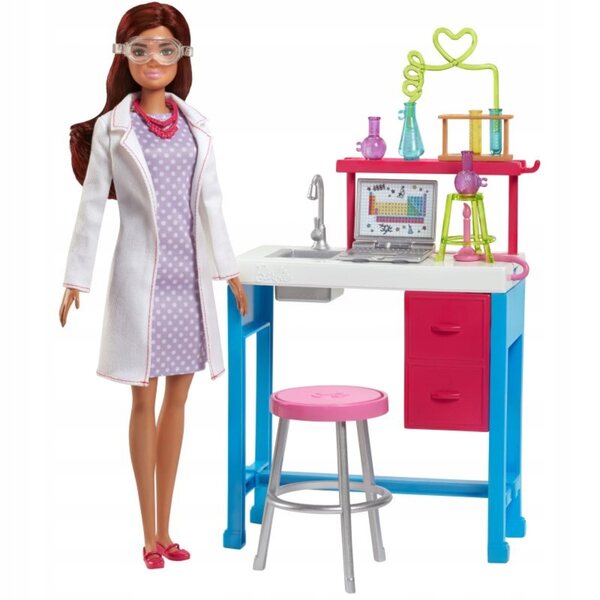 Barbie Wissenschaftslabor-Möbelset – Lernspielzeug ab 3 Jahren
