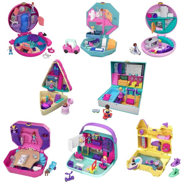 Polly Pocket Mattel 12 cm - Poupée en plastique pour enfants à partir de 3 ans