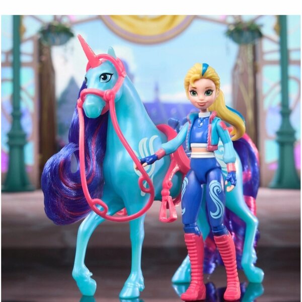 Bambola Isabel con l'unicorno River - Set da gioco Unicorn Academy Spin Master