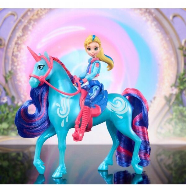 Bambola Isabel con l'unicorno River - Set da gioco Unicorn Academy Spin Master