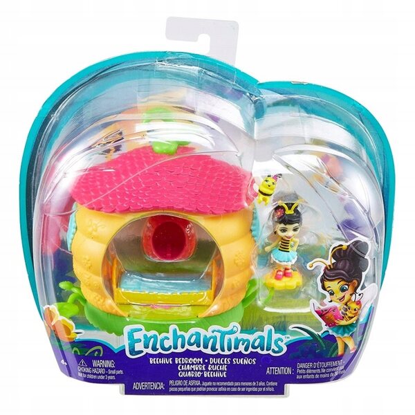 Enchantimals FXM99 Pappa Bee Wohnzimmer-Set mit Beetrice und Bienenpollen