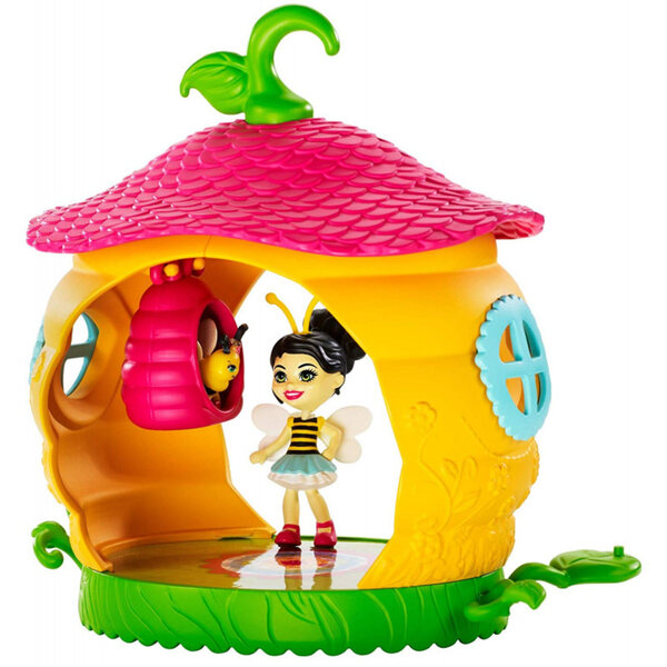 Enchantimals FXM99 Pappa Bee Wohnzimmer-Set mit Beetrice und Bienenpollen
