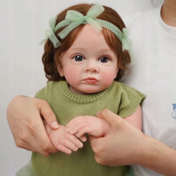 Lal​​la Neonato Realistica Julia 55cm in Silicone, Bambina Come Vera