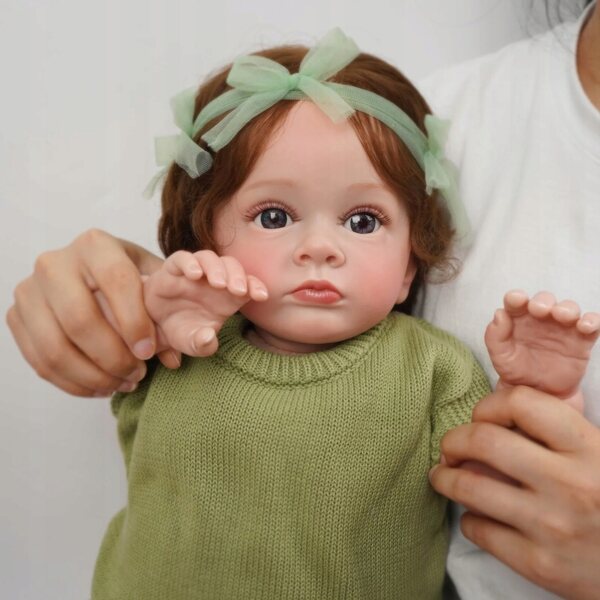 Lal​​la Neonato Realistica Julia 55cm in Silicone, Bambina Come Vera
