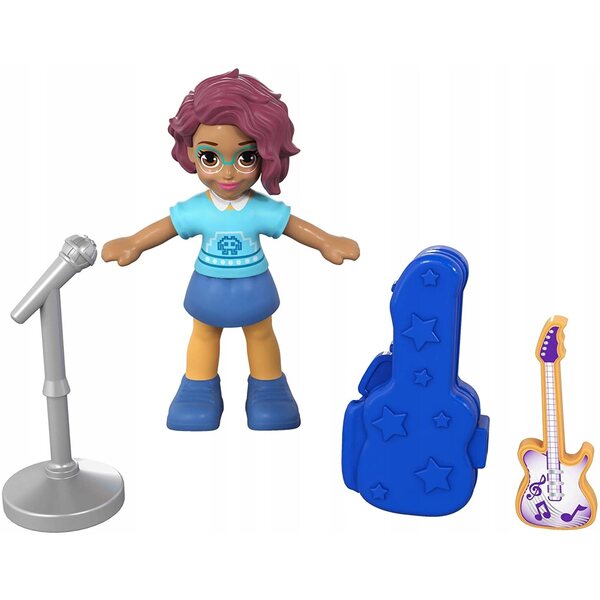 Polly Pocket Mattel 10cm avec scène rock et accessoires musicaux