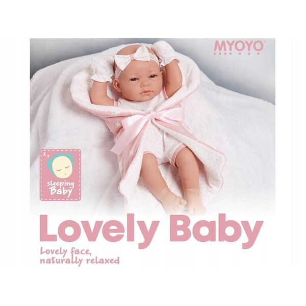 Baby Doll Realistica con Copertina e Ciuccio per Bambini 3+ Madej