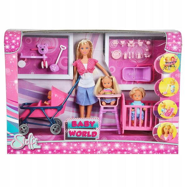 Simba Steffi Love mit Zubehör und Bett für Kinder – Spiel für Mädchen ab 3 Jahren