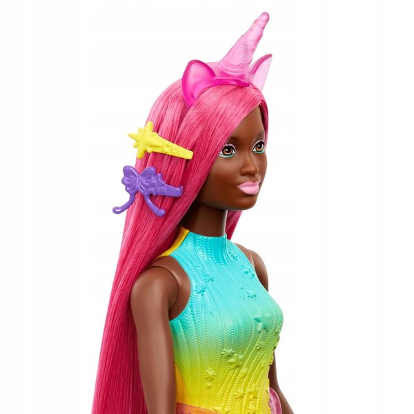 Barbie Einhorn mit langen rosa Haaren 31 cm für Kinder ab 3 Jahren