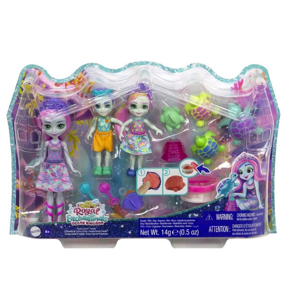 ENCH Familienpuppen mit Mattel-Tieren – Spiel für Kinder ab 3 Jahren, 9,9 cm