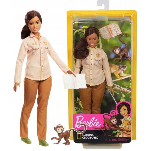 Barbie National Geographic Ecologist mit thematischem Zubehör – ab 3 Jahren