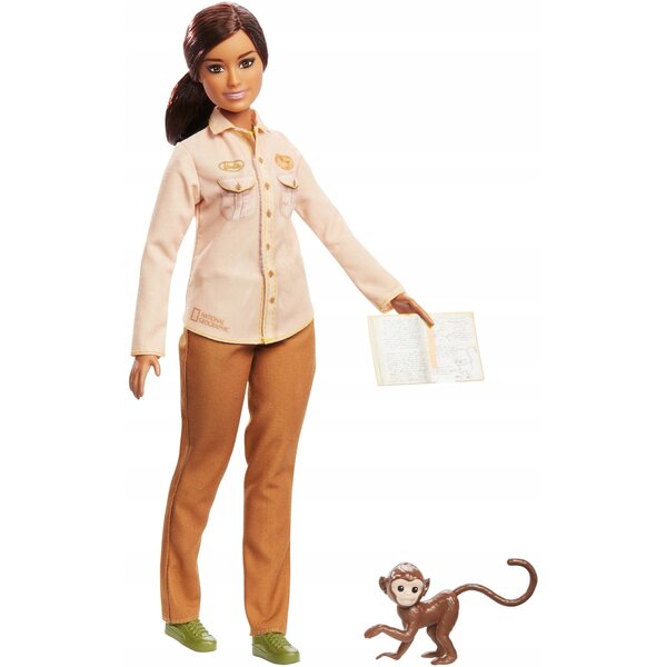Barbie National Geographic Ecologist mit thematischem Zubehör – ab 3 Jahren