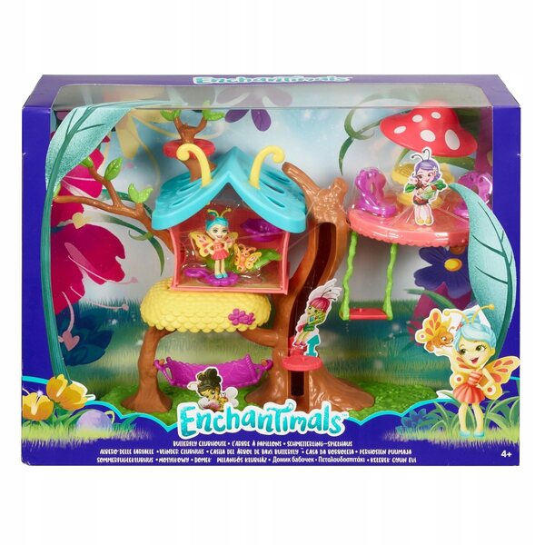 Mattel Enchantimals Butterfly House, kreatives und fantastisches Spiel für Kinder ab 4 Jahren