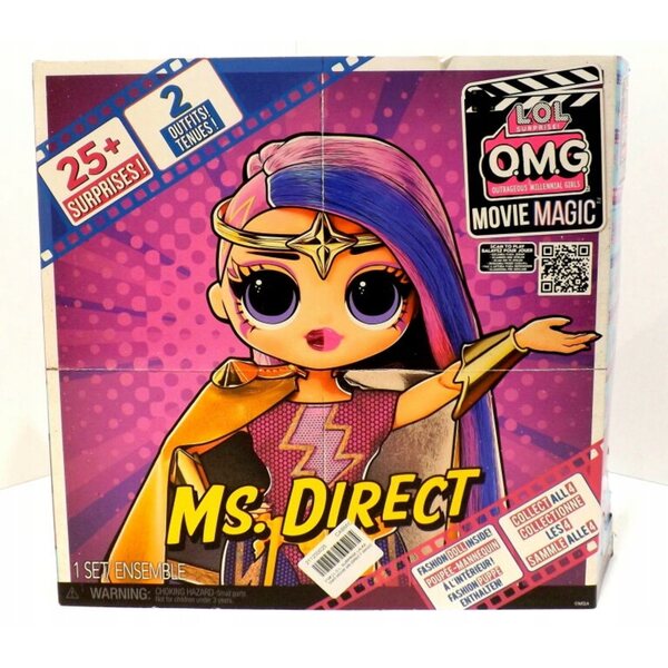 L.O.L. Surprise OMG Movie Magic Ms. Direct con 25 sorprese, bambola da collezione 27 cm
