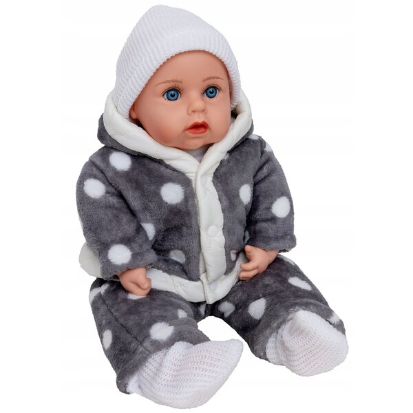 LALKA BOBAS DUŻA 45 cm interaktywna mówi śpiewa PL + pampersy + butelki