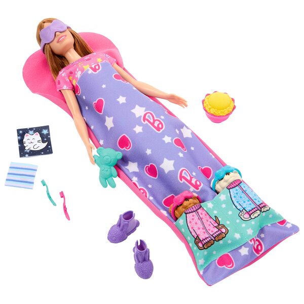 Barbie Piżama party z pieskami Zestaw HXN01