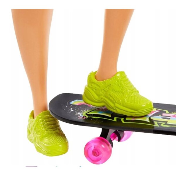 Barbie Extra Fashion mit tierischen und lockigen blauen Haaren – Puppe und Zubehör