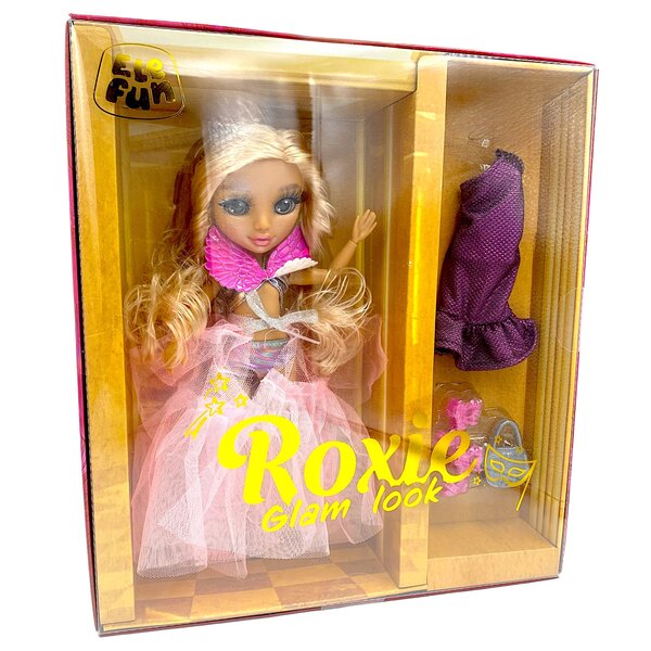 Elefun Roxie Glam Look bambola bionda con accessori per styling creativo
