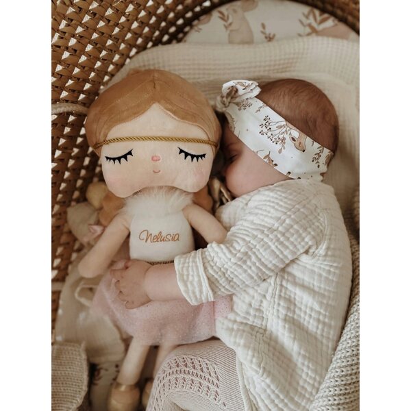 Bambola Metoo Angelo Dormiente 50 cm - Peluche Morbido e Personalizzato per Bambini