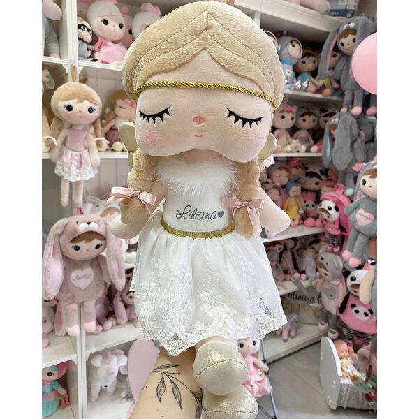 Bambola Metoo Angelo Dormiente 50 cm - Peluche Morbido e Personalizzato per Bambini