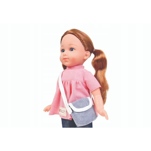 Bambola interattiva che parla polacco, 36 cm, per bambini dai 3 anni, con funzione di chiusura degli occhi
