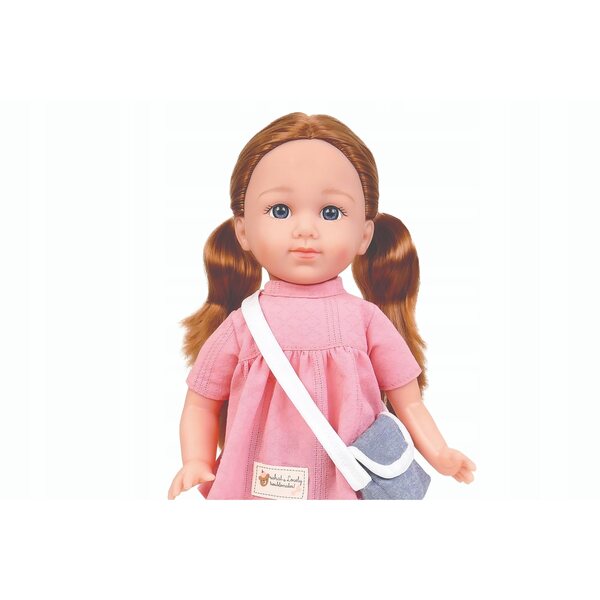 Bambola interattiva che parla polacco, 36 cm, per bambini dai 3 anni, con funzione di chiusura degli occhi
