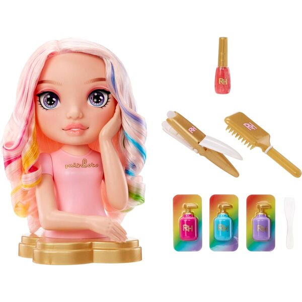 Rainbow High Styling Head - Testa per Acconciature e Colorazioni per Bambini