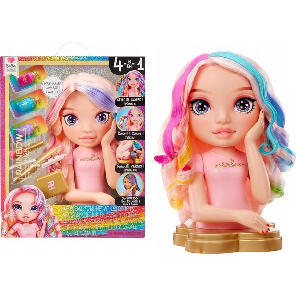 Rainbow High Styling Head - Testa per Acconciature e Colorazioni per Bambini