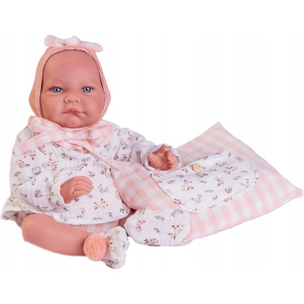 Bambola Antonio Juan Recien Nacida Nica 42 cm con cuscino e tasca CE