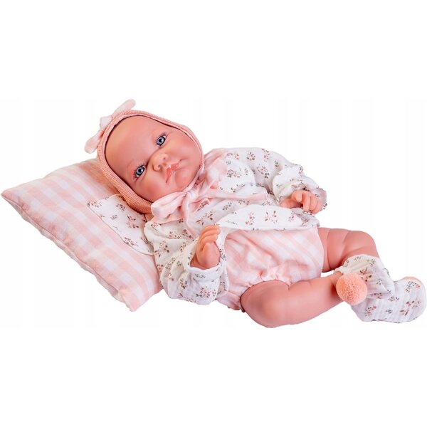Bambola Antonio Juan Recien Nacida Nica 42 cm con cuscino e tasca CE