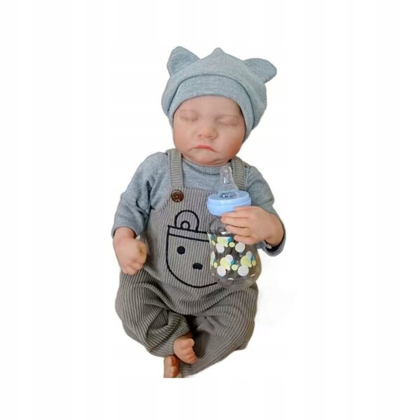 Baby Doll Reborn 48 cm - Bambino Vinile Realistico con Accessori Sicuri