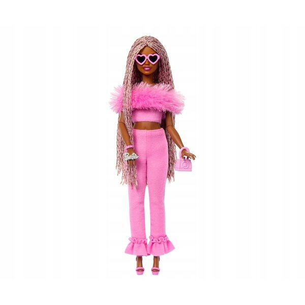 Barbie Deluxe Style Barbiecore mit rosa Kleid und Artikulationspunkten für Mädchen ab 4 Jahren
