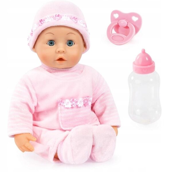 Bambola Anna First Words Baby 38 cm Rosa con Accessori e Suoni Bambino