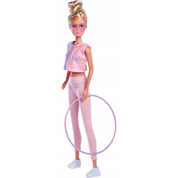 Steffi-Puppe mit Hula Hoop und Sportbekleidung für Kinder ab 3 Jahren