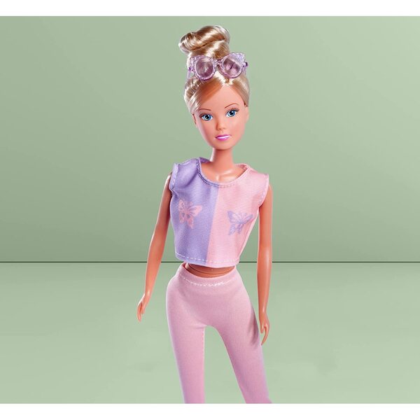Bambola Steffi con Hula Hoop e Abbigliamento Sportivo per Bambini 3+