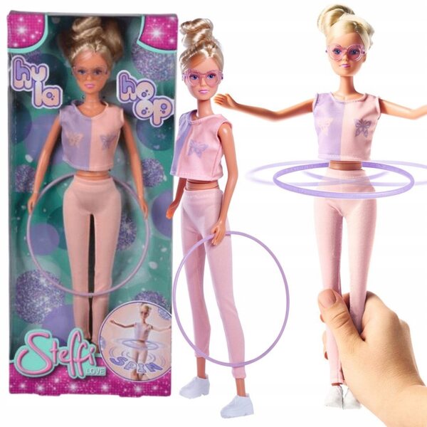 Bambola Steffi con Hula Hoop e Abbigliamento Sportivo per Bambini 3+