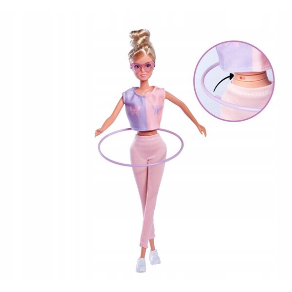 Bambola Steffi con Hula Hoop e Abbigliamento Sportivo per Bambini 3+