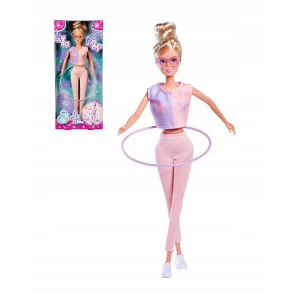 Bambola Steffi con Hula Hoop e Abbigliamento Sportivo per Bambini 3+