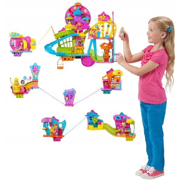 Polly Pocket Centro Commerciale da Parete con Bambola e Accessori 37 cm