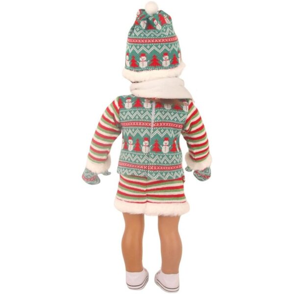 Vestiti natalizi per bambole da 18 pollici - set 5 pezzi odulu per bambole da 43-46 cm