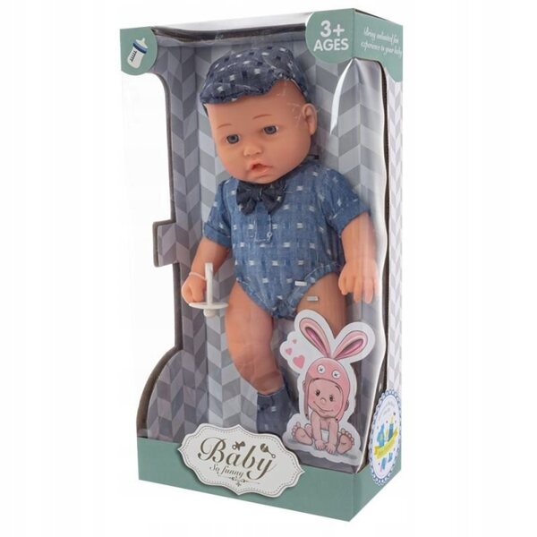 Bambolina Eurobaby 30 cm con vestiti eleganti e movimenti realistici