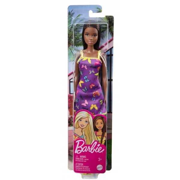 Barbie mit elegantem lila Schmetterlingskleid 29 cm für kreative Mädchen