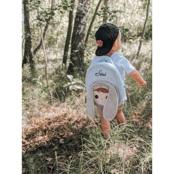 Zaino Metoo Blue Rabbit per bambini con nome personalizzato gratis