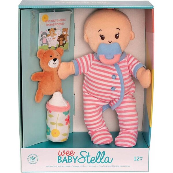 Lallegra Baby Stella mit sanftem Duft und Zubehör, perfekt für Kinder ab 12 Monaten