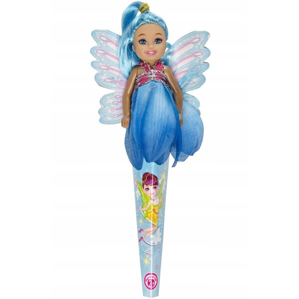 Feenpuppe 13 cm im bunten Kleid mit Flügeln – Zauberhaftes Spiel für Kinder