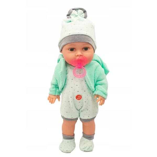 Bambola Neonato Interattiva con Suoni 38 cm per Bambini 3+ Adar Certificata