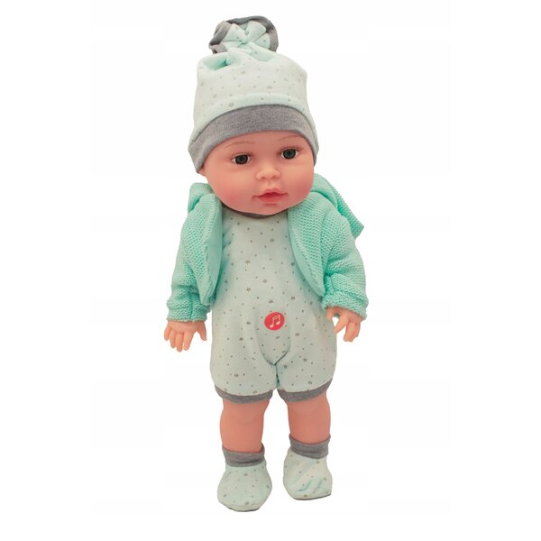 Bambola Neonato Interattiva con Suoni 38 cm per Bambini 3+ Adar Certificata