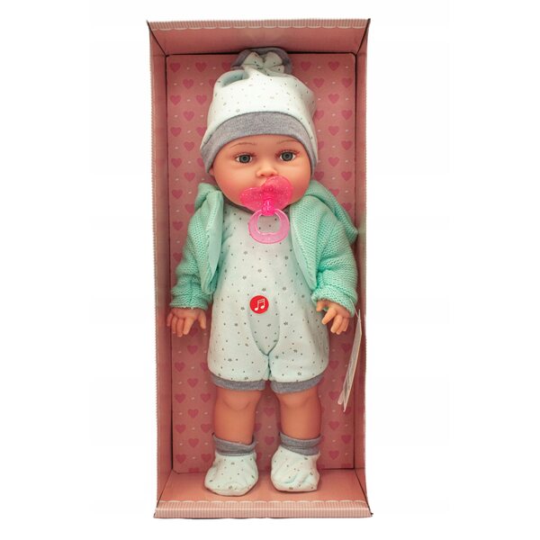 Bambola Neonato Interattiva con Suoni 38 cm per Bambini 3+ Adar Certificata
