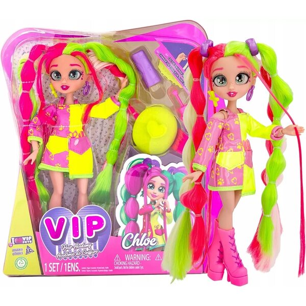 Bambola VIP Pets Fashion Chloe con Capelli Lunghi e Effetti Luci e Suoni