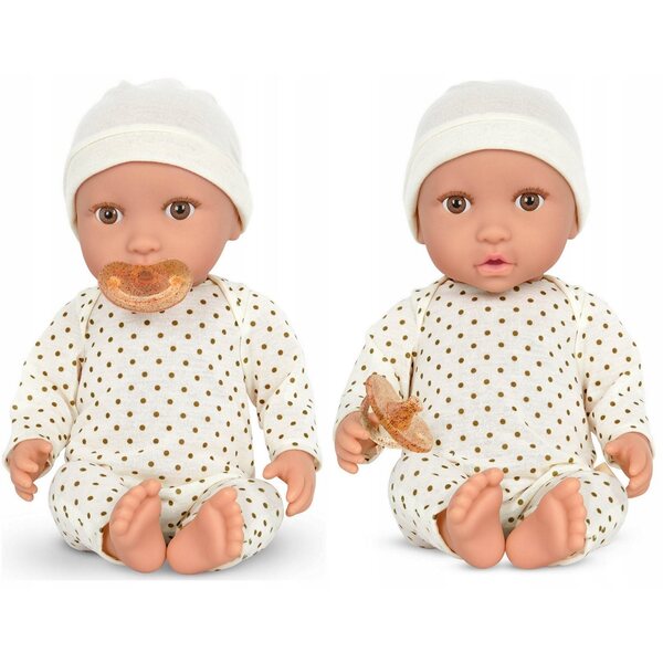 Bambola bebè con succhiotto e vestiti LullaBaby, accessori, colori assortiti